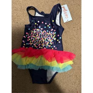 Cat & Jack baby girl birthday bathing suit